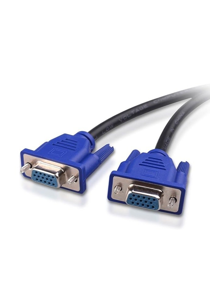 فوجيشكا كابل تقسيم VGA – ذكر إلى 2 أنثى (15 دبوس) – لتكرار العرض على شاشتين – للكمبيوتر، اللابتوب، والبروجكتر  - Image 2