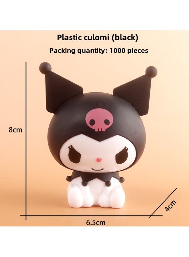 Scenic Spot Special Plastic Small Size Simple Version Sanrio Coolomi Cake Decoration Baking Decoration Car-Color:Black - Image 1