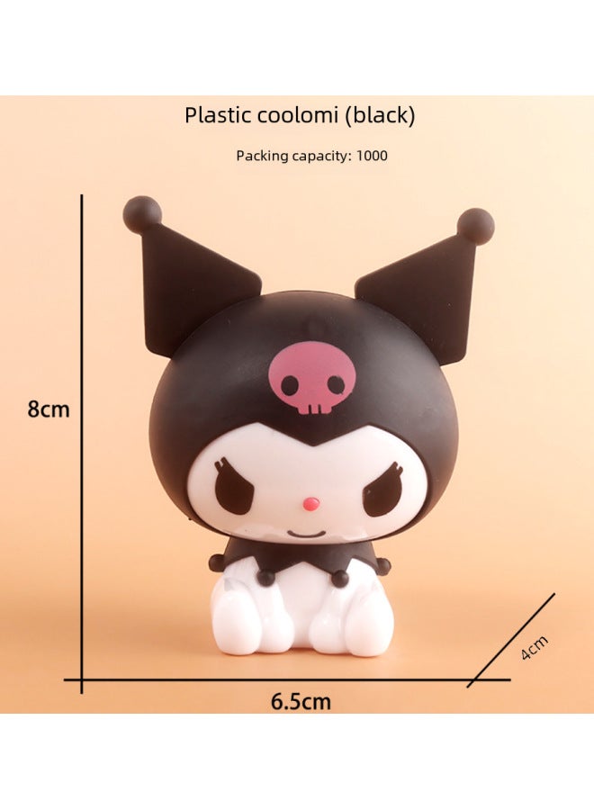 Scenic Spot Special Plastic Small Size Simple Version Sanrio Coolomi Cake Decoration Baking Decoration Car-Color:Black - Image 2