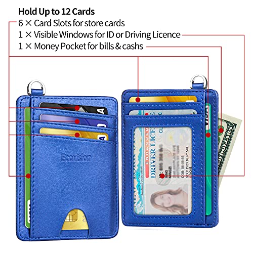 EcoVision Slim Minimalist Front Pocket Wallet, RFID Blocking Credit Card Holder Wallet with Detachable D-Shackle for Men Women - Image 5