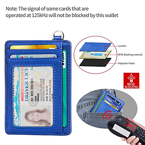 EcoVision Slim Minimalist Front Pocket Wallet, RFID Blocking Credit Card Holder Wallet with Detachable D-Shackle for Men Women - Image 4
