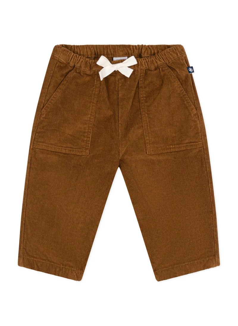 Petit Bateau Babies' velour trousers