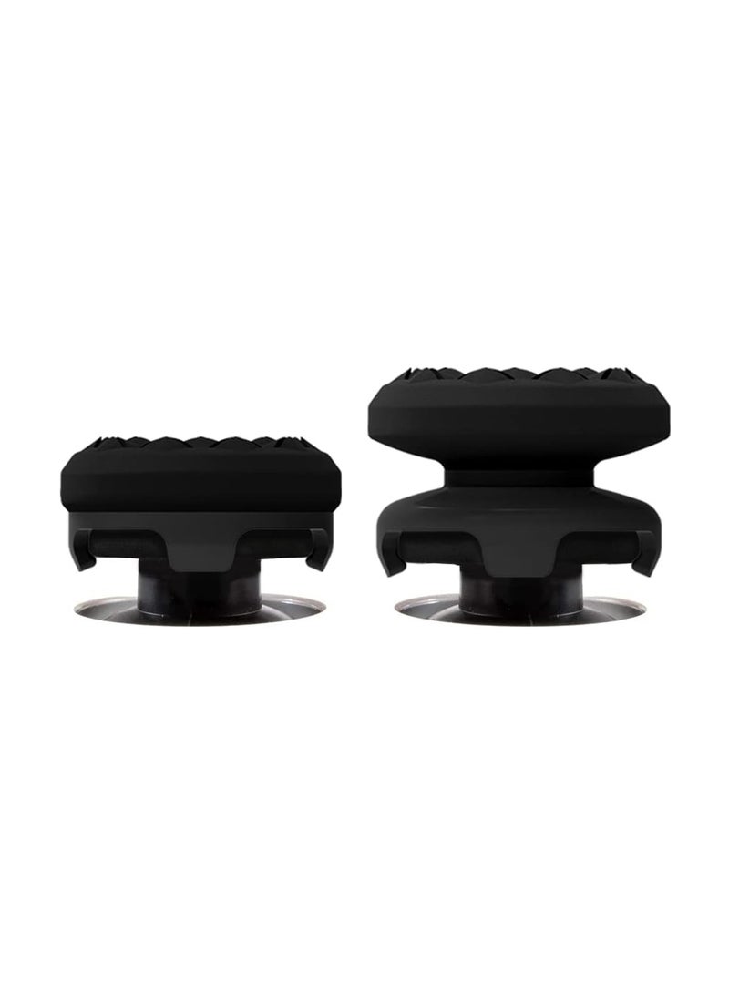PS5 handle joystick cap non-slip universal silicone cap non-slip suitable for PS4 enhanced grip increased comfort towering convex thumb stick Black - Image 2