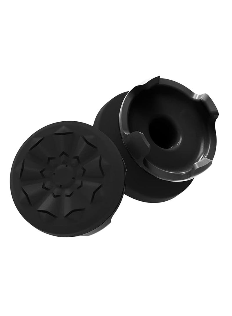 PS5 handle joystick cap non-slip universal silicone cap non-slip suitable for PS4 enhanced grip increased comfort towering convex thumb stick Black - Image 3