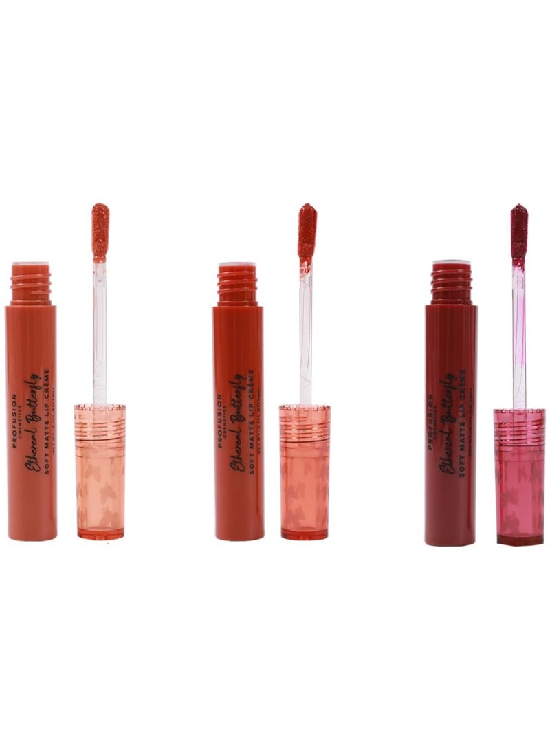 Profusion Cosmetics ETHEREAL BUTTERFLY SOFT MATTE LIP CREME SET - Image 1