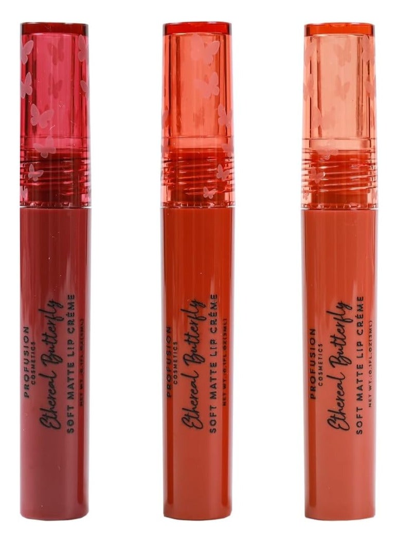 Profusion Cosmetics ETHEREAL BUTTERFLY SOFT MATTE LIP CREME SET - Image 2