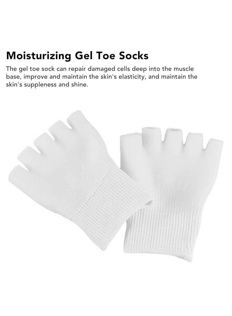 أوزيغالور جوارب جل فاصلة لأصابع القدمين للنساء - 1 زوج كبير، تصميم مفتوح من الأمام للقدمين للعناية بالقدمين - Image 4