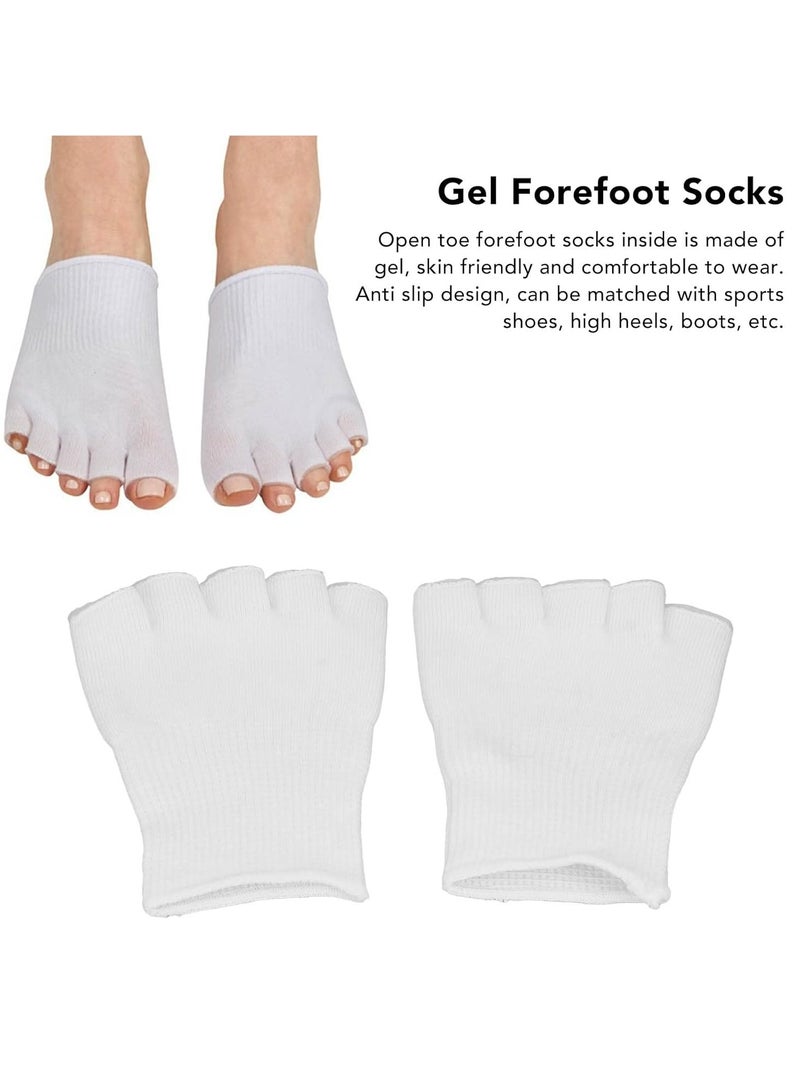أوزيغالور جوارب جل فاصلة لأصابع القدمين للنساء - 1 زوج كبير، تصميم مفتوح من الأمام للقدمين للعناية بالقدمين - Image 2