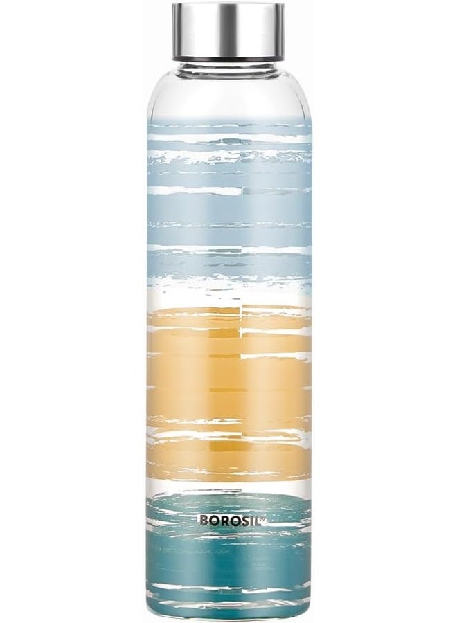 BOROSIL 550Ml Artisan Glance Water Bottle With Steel Lid - Image 3