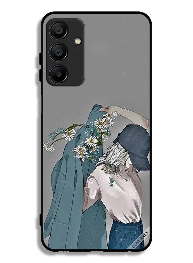 Covernex Samsung Galaxy A15 4G Protective Case Cover Cap Girl Wearing Coat Art - Image 1