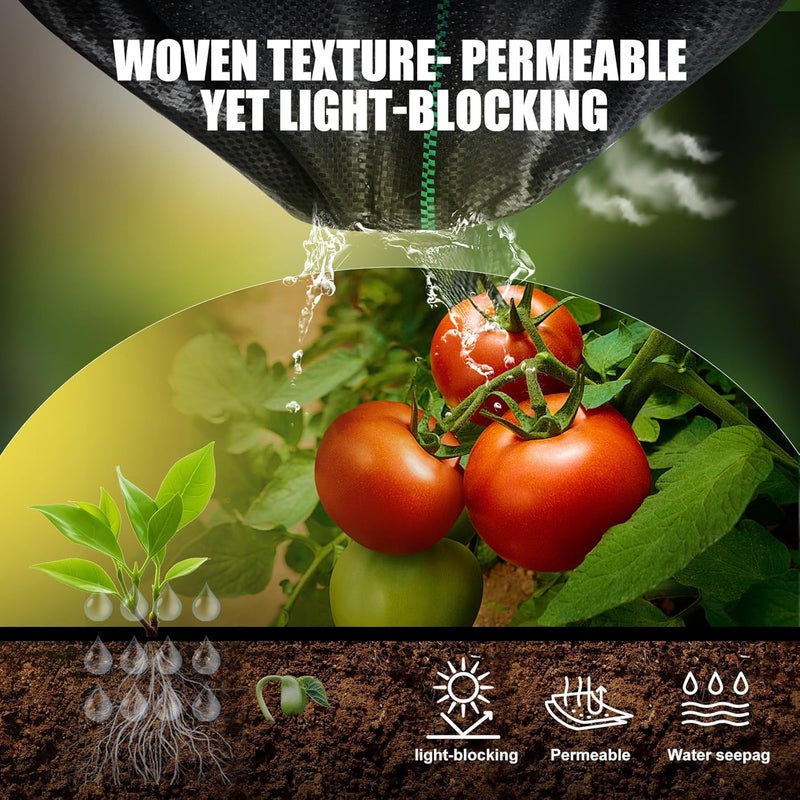 Sunifier Garden Weed Barrier Fabric, Heavy Duty Landscape Fabric, Ground Cover Weed Blocker Cloth, Landscaping Fabric for Garden, Vegetable Bed, Path Way (2ft x 100ft) - Image 3