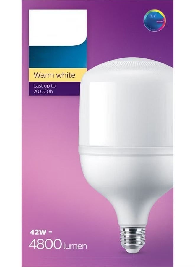 erorex 42W LED Bulb with 4800 Lumen Warm White Light - Image 1
