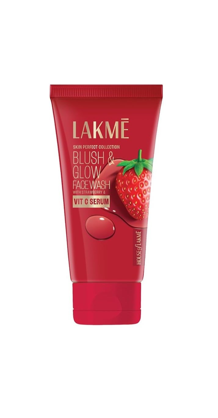 LAKME غسول وجه لاكمي بلش وجلو بالفراولة 150غ - Image 1