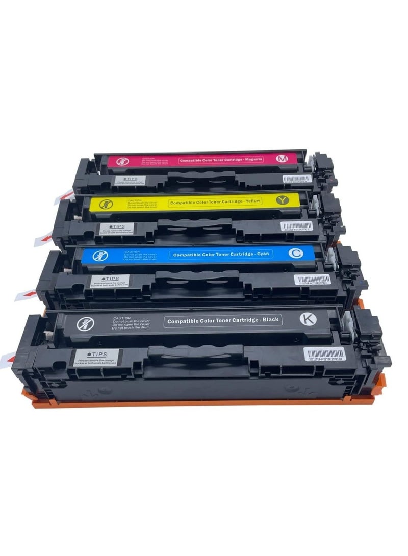 Reacon 054 Full Combo Set This Compatible toner cartridge is suitable for Printer Canon i-Sensys MF645Cx, MF643Cdw, MF641Cw, LBP623Cdw, LBP621Cw 054 Black Cyan Magenta Yellow - Image 1