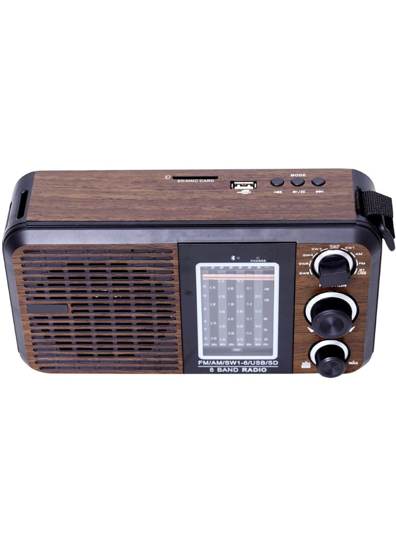 Microplus Wireless Bluetooth Speaker Stereo Sound Rechargeable Battery FM Radio TF Memory USB Input - Image 2