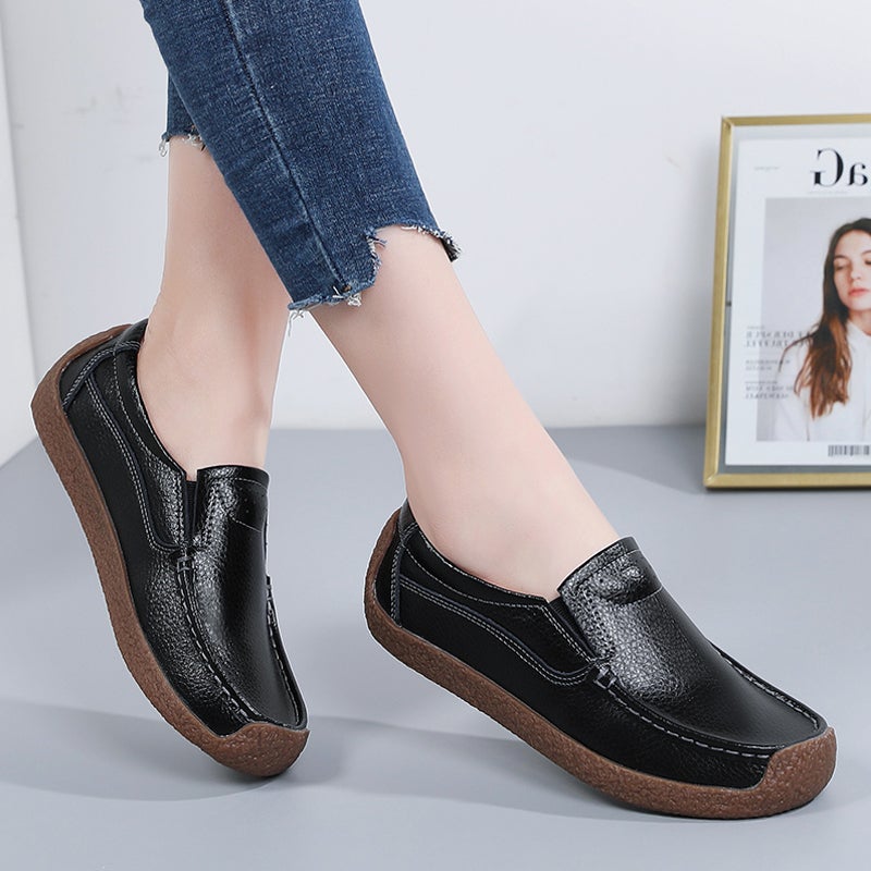 Doudou Shoes Women'S Shoes Spring & Fall Style Slip-On Tendon Sole Soft Sole Lazy Casual Mom Shoes - Image 1