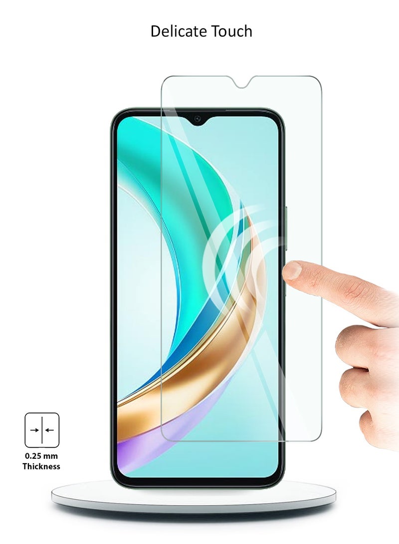 Wtech Honor X6b 4G 2024 Premium Series Curved Edges 9H 2.5D Tempered Glass Screen Protector (MSG9CN) - Clear - Image 3