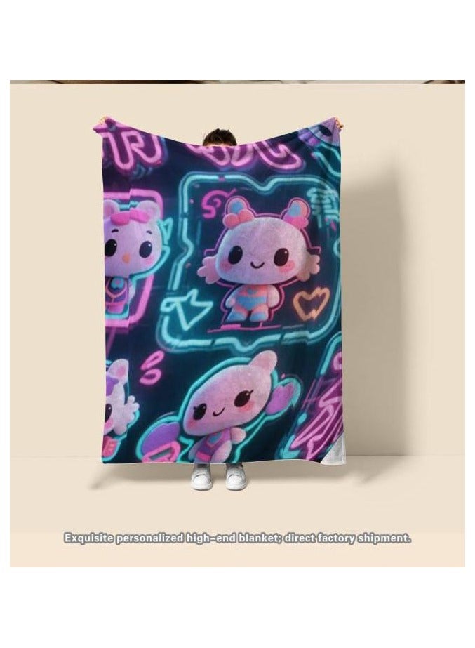 general Flannel thin blanket (warm and comfortable, suitable for sleep, gaming, dust removal and sandproof) 150cm*200cm - 317 - Image 1