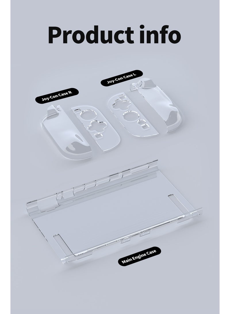 بيكسنست غلاف واقٍ شفاف لجهاز Nintendo Switch 2 بتصميم مقبس منحني، غلاف رقيق بلوري واضح - Image 5