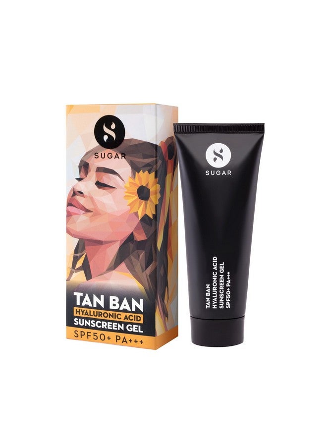 SUGAR Cosmetics Tan Ban Hyaluronic Acid Sunscreen SPF50+ PA+++ Gel | Non Greasy | Light Weight Formula | 50ml - Image 4