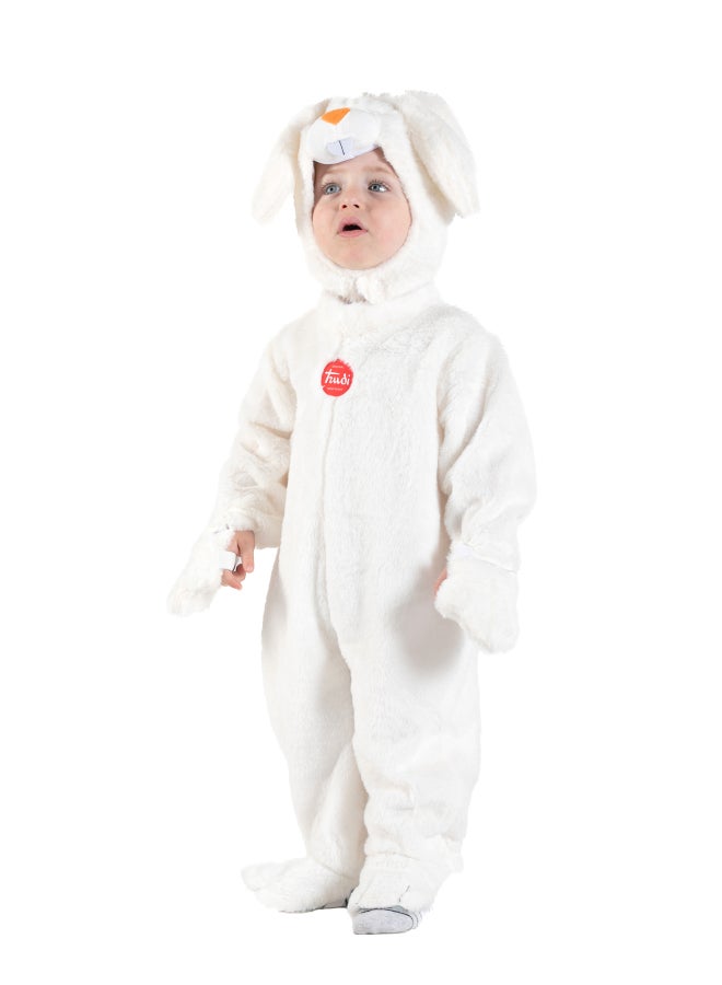 Ciao Trudi Licensed Bunny Baby Costume 2-3 year – Unisex Plush Onesie with Jumpsuit & Bonnet | Infant Rabbit Outfit | Cute Baby Fancy Dress for Easter, Halloween, Birthdays & Photos - Image 2