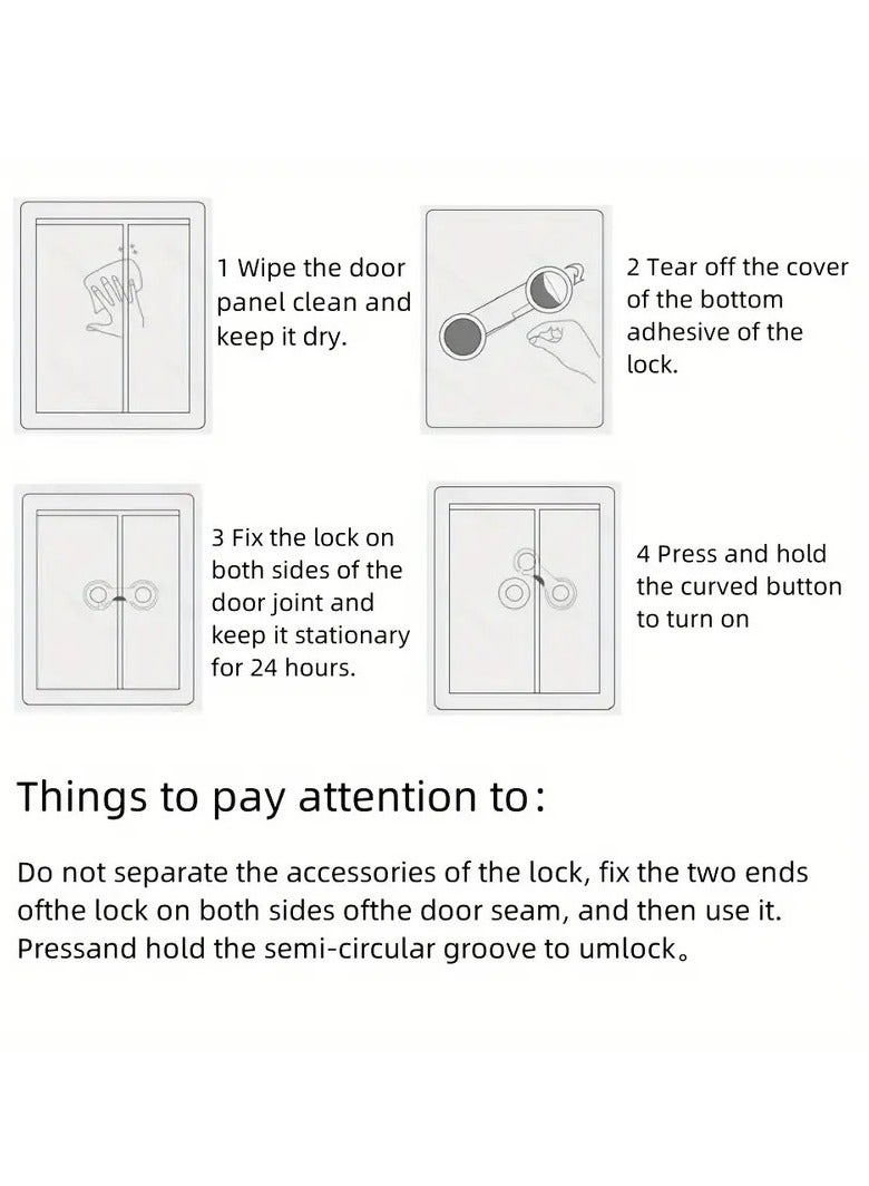 Little tots 5pcs High Quality Adjustable Baby Child Safety Drawer Locks White Color - Image 3