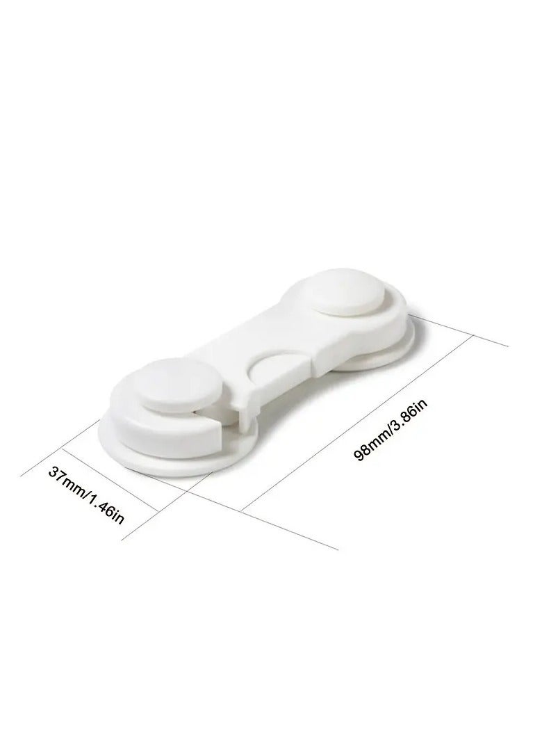 Little tots 5pcs High Quality Adjustable Baby Child Safety Drawer Locks White Color - Image 2