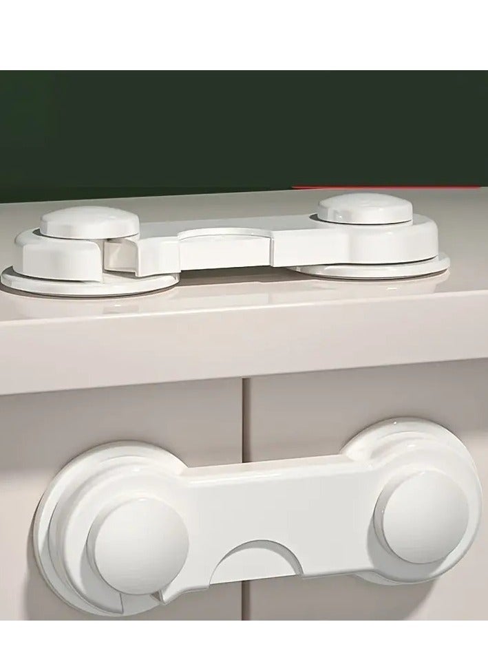 Little tots 5pcs High Quality Adjustable Baby Child Safety Drawer Locks White Color - Image 5