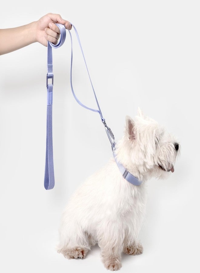 طقم طوق ومقود للكلاب من بادي آرمور، طوق نايلون قابل للتعديل سريع الفتح مع مشبك معدني ومقبضين، مقود شديد التحمل للكلاب المتوسطة والكبيرة الحجم للمشي والجري في الهواء الطلق، 4.6 قدم (كتان، كبير) - Image 2