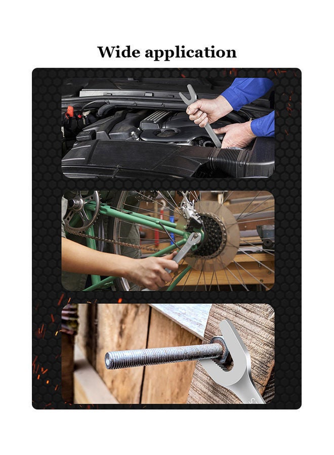 NIBEMINENT Multi-Functional Double-Ended Wrench Silver  - Image 2