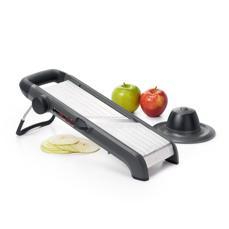 OXO Good Grips Chef's Mandoline Slicer 2.0, Black & Steel - Image 1