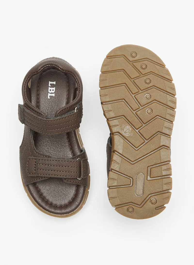 LBL by Shoexpress Girls Textured Floaters with Hook and Loop Closure