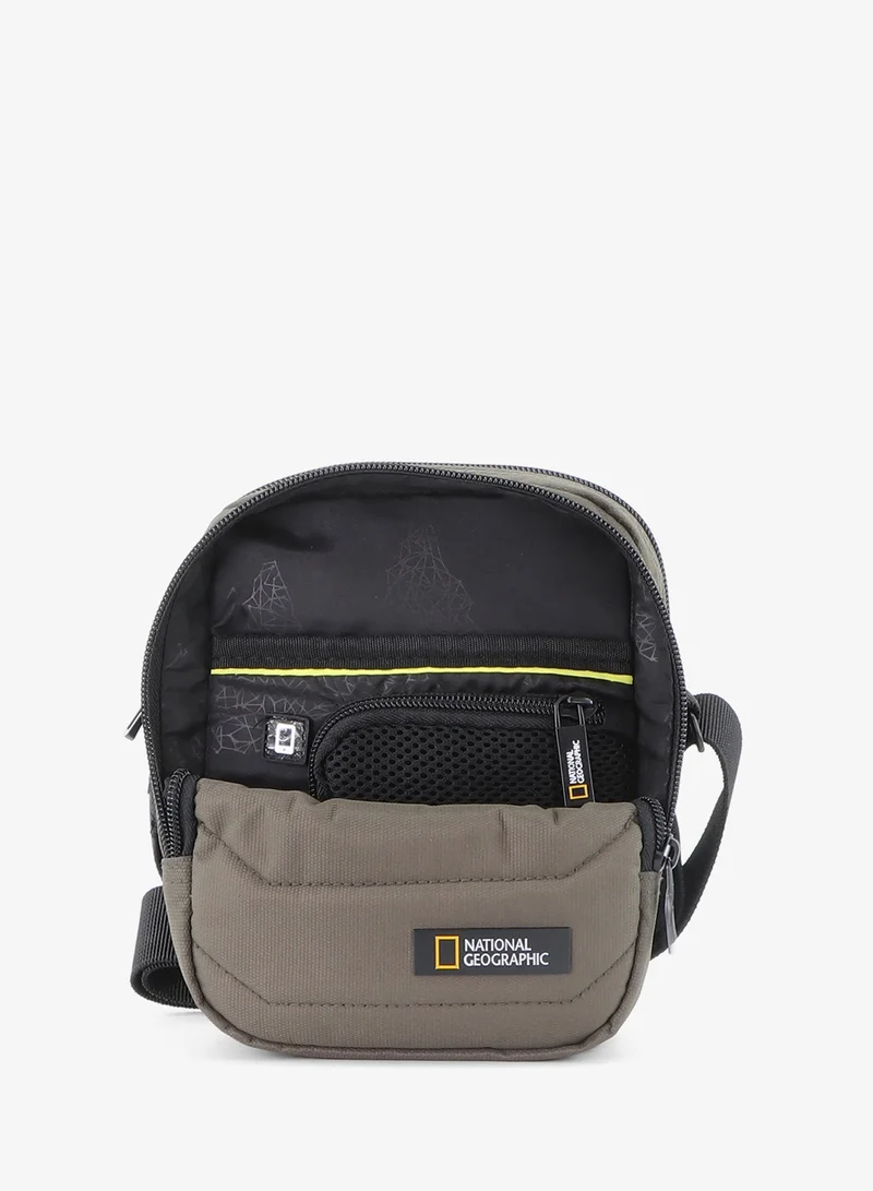 NATIONAL GEOGRAPHIC Khaki National Geographic Pro Small Utility Bag Khaki - Compact Shoulder Organizer for Men and Women, Durable School Travel College Office University Business  | Best Price UAE
