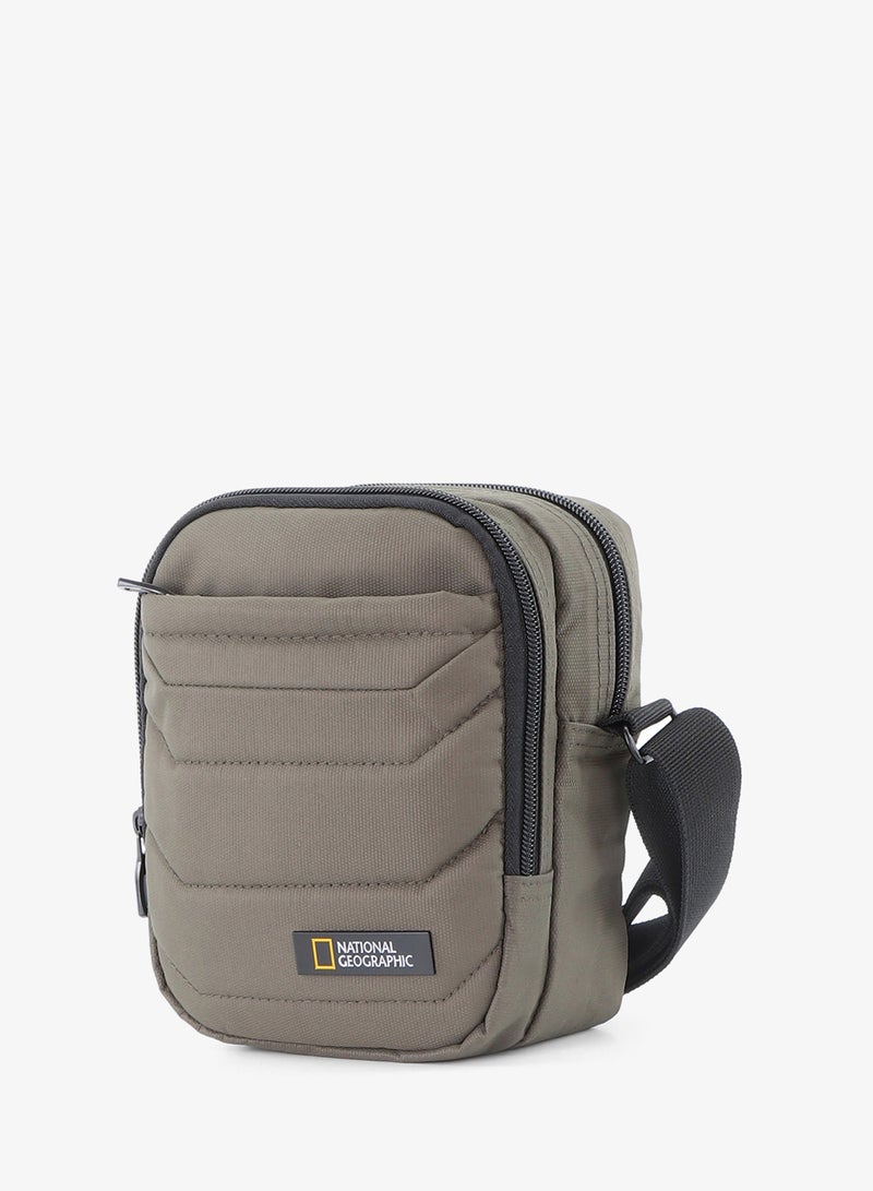National Geographic Pro Small Utility Bag Khaki - Compact Shoulder Organizer for Men and Women, Durable School Travel College Office University Business - Image 2