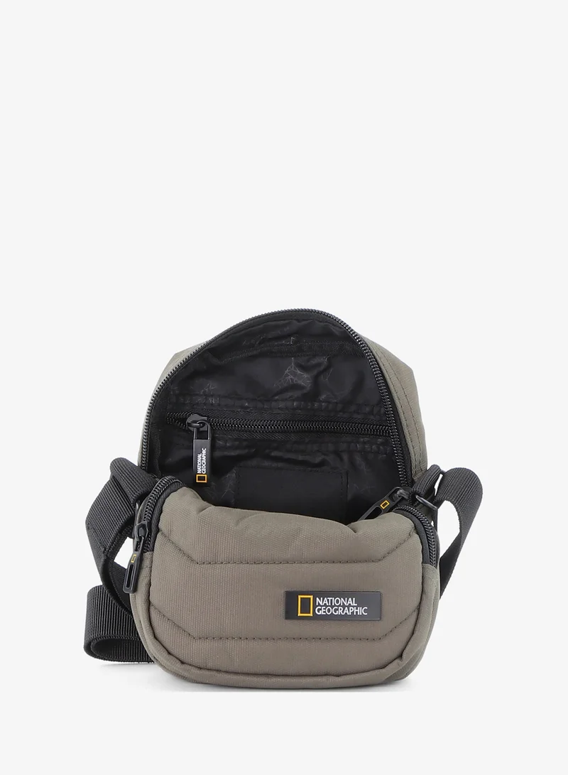 NATIONAL GEOGRAPHIC Khaki National Geographic Pro Small Utility Bag Khaki - Compact Shoulder Organizer for Men and Women, Durable School Travel College Office University Business  | Best Price UAE