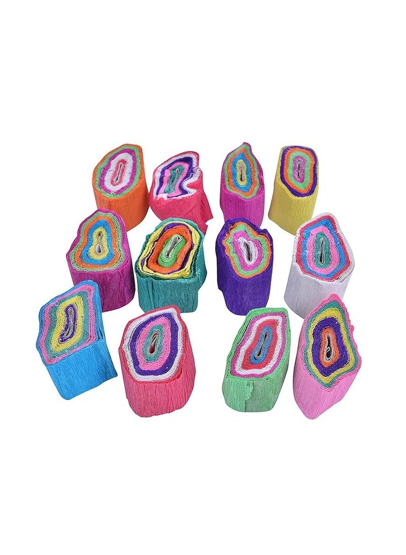 Terabyte PARTY ESSENTIAL MULTICOLOR CREPE RIBBON (PACK OF 12) - Image 2