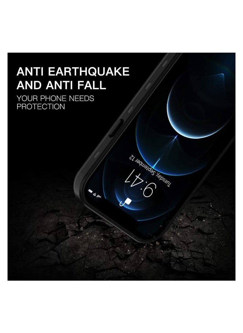 Generic - Case for iPhone 12  with Mag-Safe Charging,Waterproof with Built-in Screen Protector Military Grade Drop Tested Rugged Shockproof Kickstand for Apple iPhone 12 (Black) - Image 1