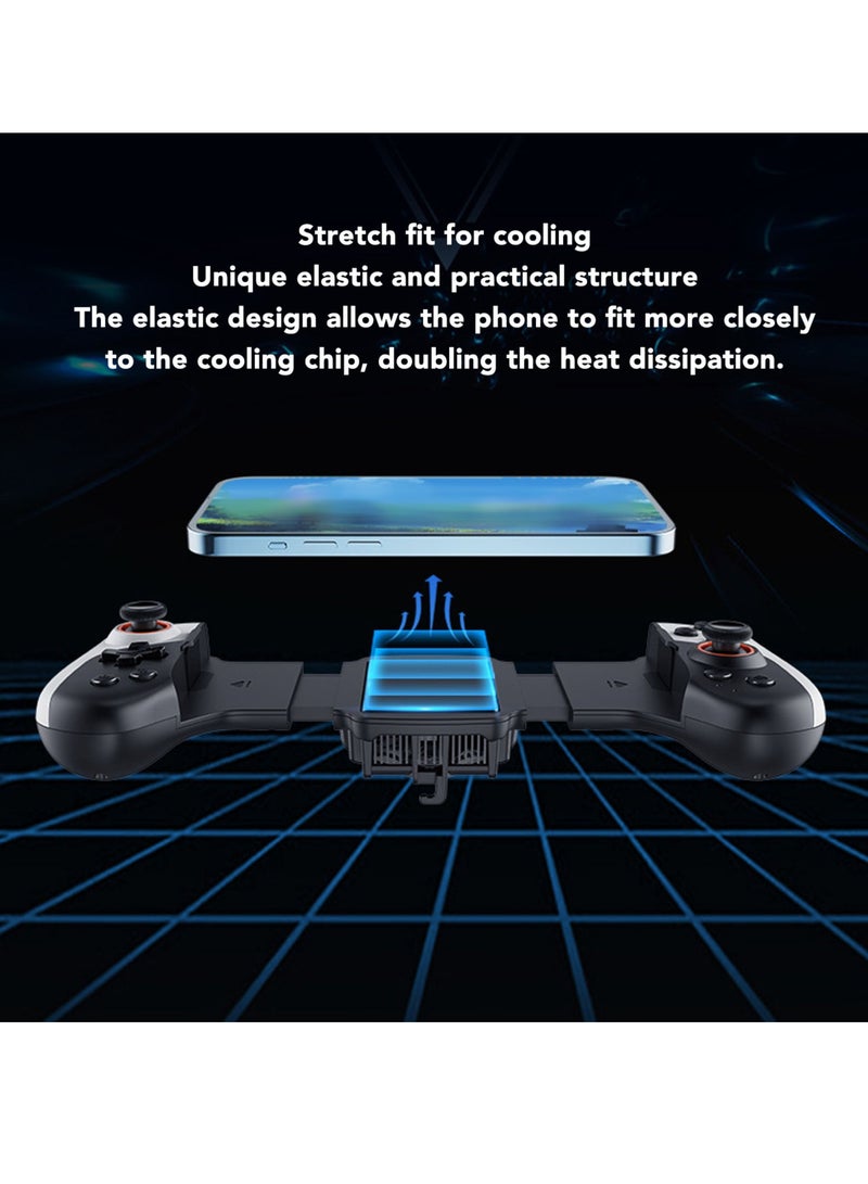 Telescopic Gamepad Controller Powerful Cooling Telescopic Wireless Bluetooth Controller Gamepad for Android for IOS for Switch - Image 2