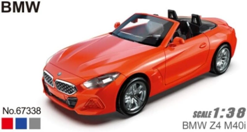 MSZ – BMW Z4 M40i - أحمر | نسخة مصبوبة بالقالب، قطعة جامعية فائقة، سيارات سباق | سيارات لعبة، نموذج سيارة لعبة معدني - مجموعة السحب الخلفي | الحجم - 1:32، للأطفال من 3 سنوات فما فوق - Image 3
