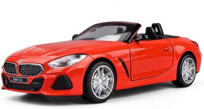 MSZ – BMW Z4 M40i - أحمر | نسخة مصبوبة بالقالب، قطعة جامعية فائقة، سيارات سباق | سيارات لعبة، نموذج سيارة لعبة معدني - مجموعة السحب الخلفي | الحجم - 1:32، للأطفال من 3 سنوات فما فوق - Image 1