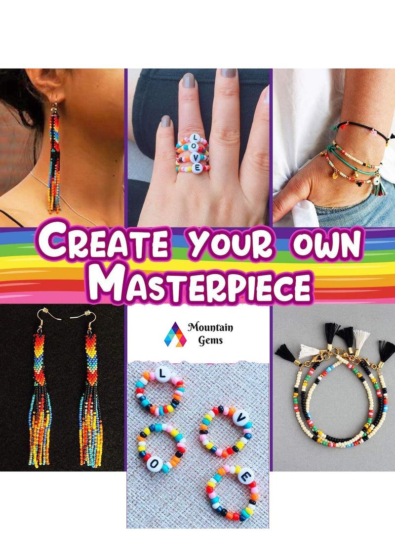 ماونتين جيمس خرز حرفي صغير  مجموعة متنوعة مع صندوق منظم لأساور و صنع المجوهرات - Image 2