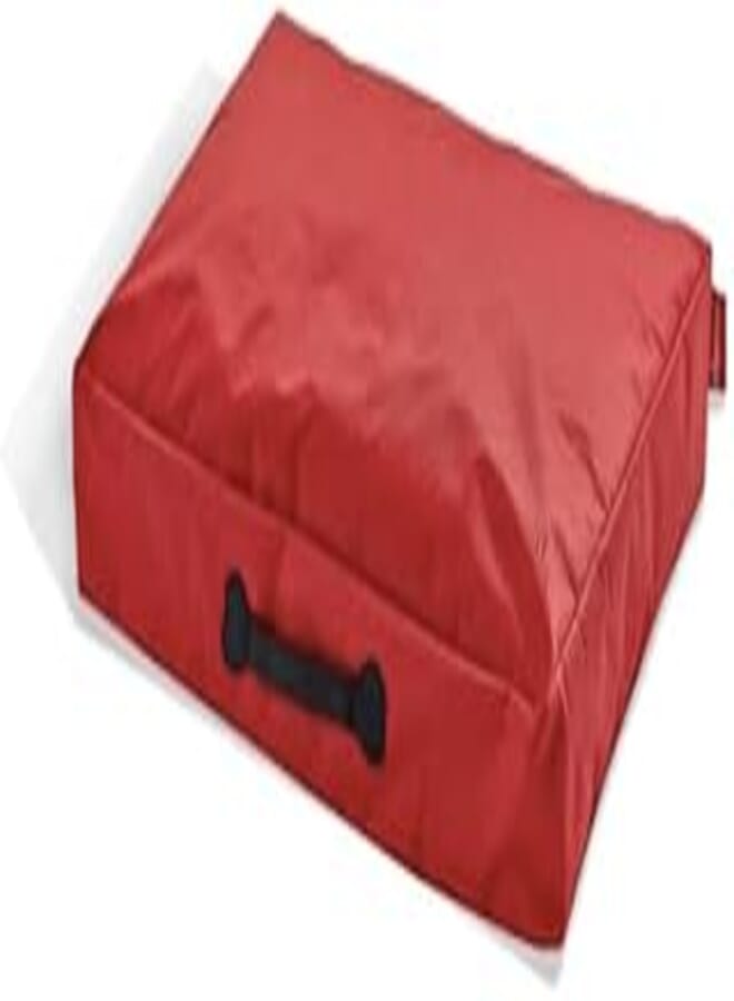 Ricrac Ratti Waterproof Lightweight Pet Bed, 80 cm x 60 cm x 15 cm, Red