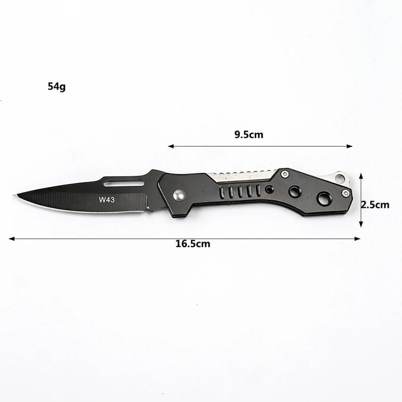 Voroly Foldable Knife (Manual) For Kitchen, Home, Travel and Office Tool Carbon Steel (SILVER-W43) - Image 3