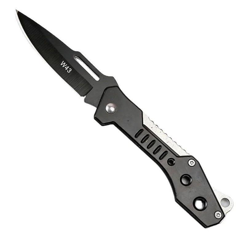Voroly Foldable Knife (Manual) For Kitchen, Home, Travel and Office Tool Carbon Steel (SILVER-W43) - Image 1