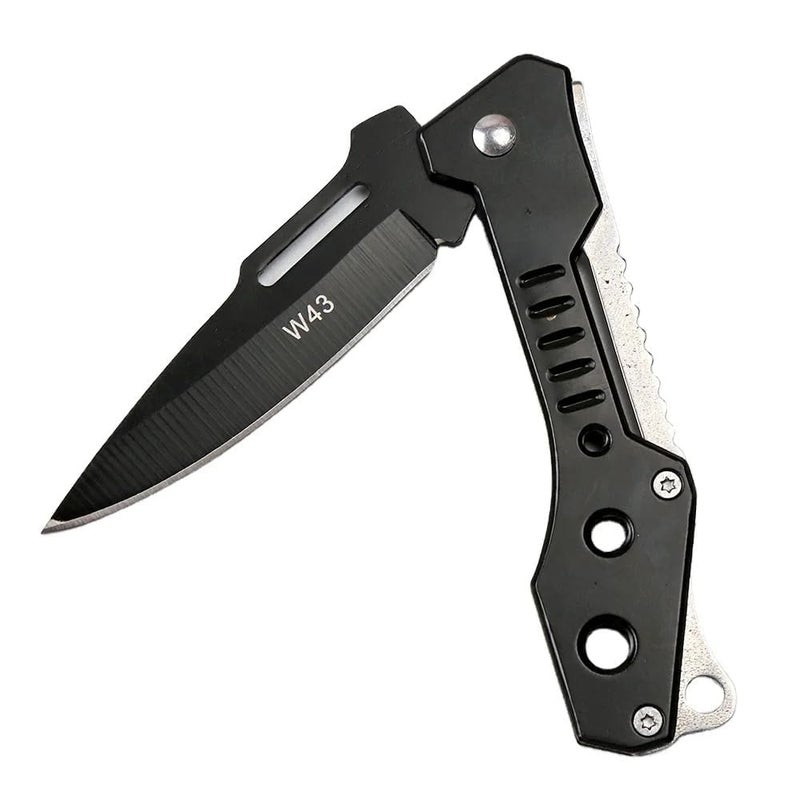 Voroly Foldable Knife (Manual) For Kitchen, Home, Travel and Office Tool Carbon Steel (SILVER-W43) - Image 5