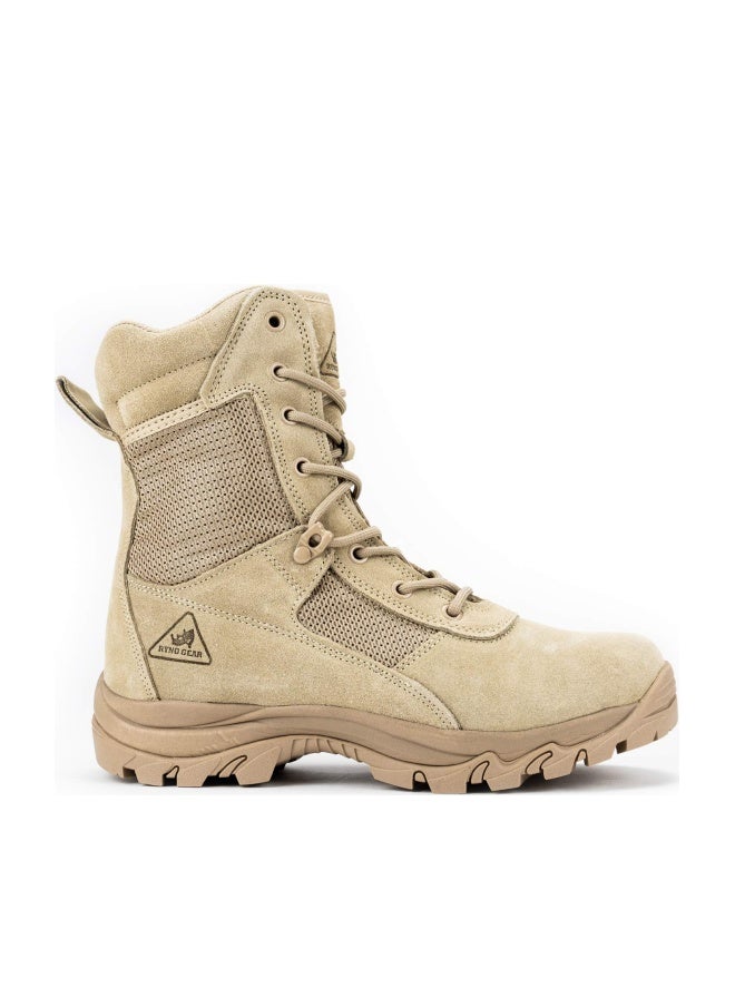 RYNO GEAR Tactical Combat Boots with Coolmax Lining (Beige) (8.00, 10.5) - Image 1