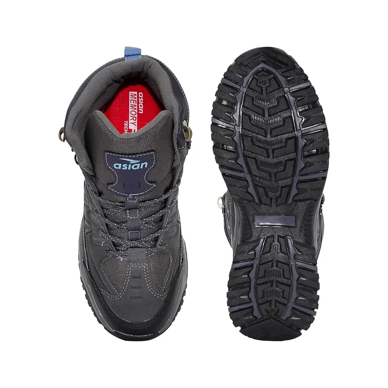 Asian  ASIAN Men's Everest-22 Sports Trekking & Hiking,Walking Hi-Neck Shoes with Rubber Outsole & Memory Foam Insole Lace-Up Shoes for Men's & Boy's for Men | Best Price UAE