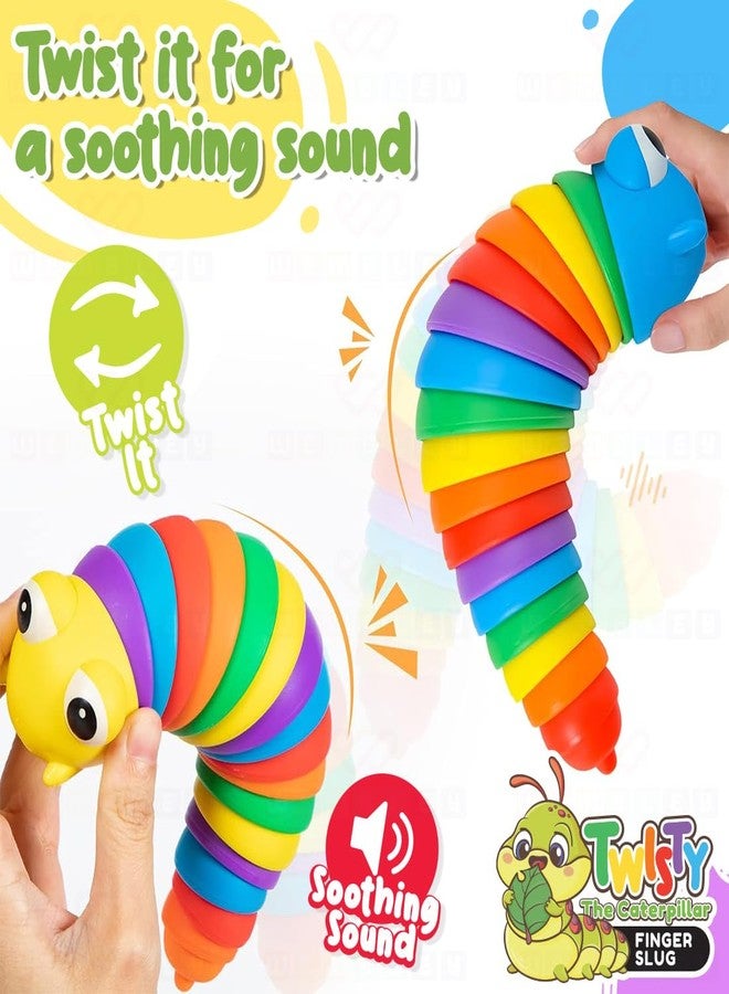 Wembley Caterpillar Toy Toddler Toys for Kids Fun Sensory Play Flexible Joint Movement Colorful Vibrant Design Engaging Handheld Baby Toys & Unique Birthday Gift for Kids Age 3 4 5 6+ - Image 3
