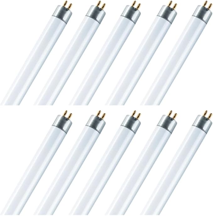 Osram Osram Lumilux T5 HE 28W High-Efficiency Fluorescent Tube, 3000K Warm White Light – Energy-Efficient Fluorescent Tube- Pack of 10  - Image 1