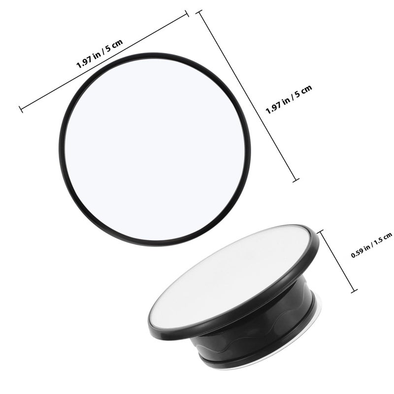 2 Pack Round Convex Blind Spot Mirrors With Suction Cups - Image 3
